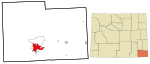 Laramie County Wyoming incorporated and unincorporated areas Cheyenne highlighted